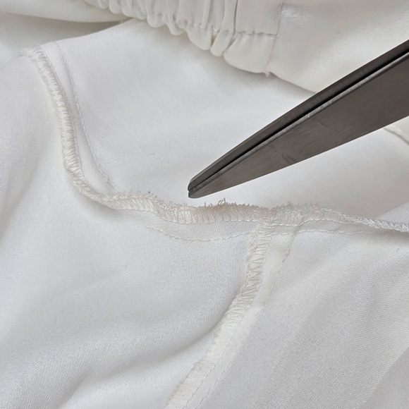 NADINE MERABI Darbie White Pajama Set Small/Medium 5475 - Picture 15 of 16